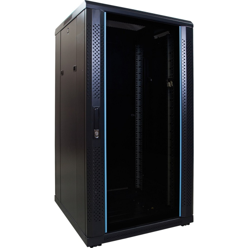 Armadio server 22U con porta in vetro 600x600x1200 mm (LxPxA)