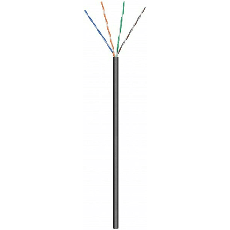Cavo CAT5e U/UTP da 100 m su bobina, flessibile, nero CCA 