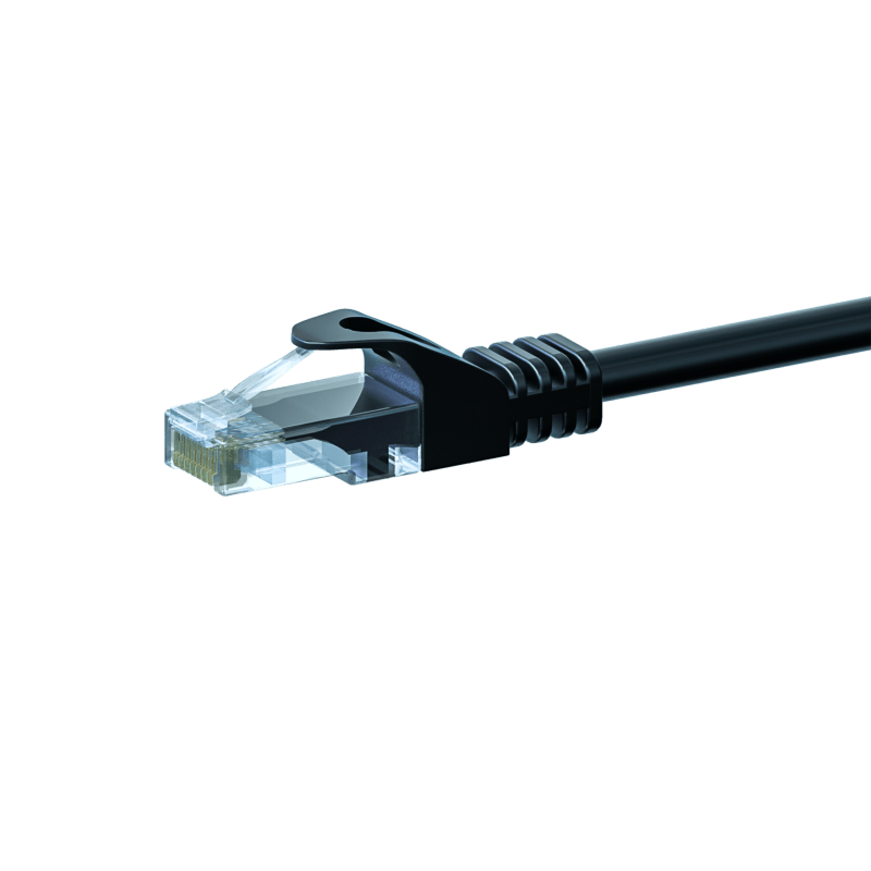 Cavo patch UTP CAT5e 50 m nero - 100% rame