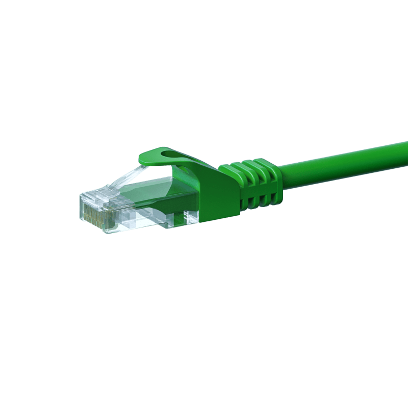 Cavo patch UTP CAT5e da 0,25 m verde - 100% rame