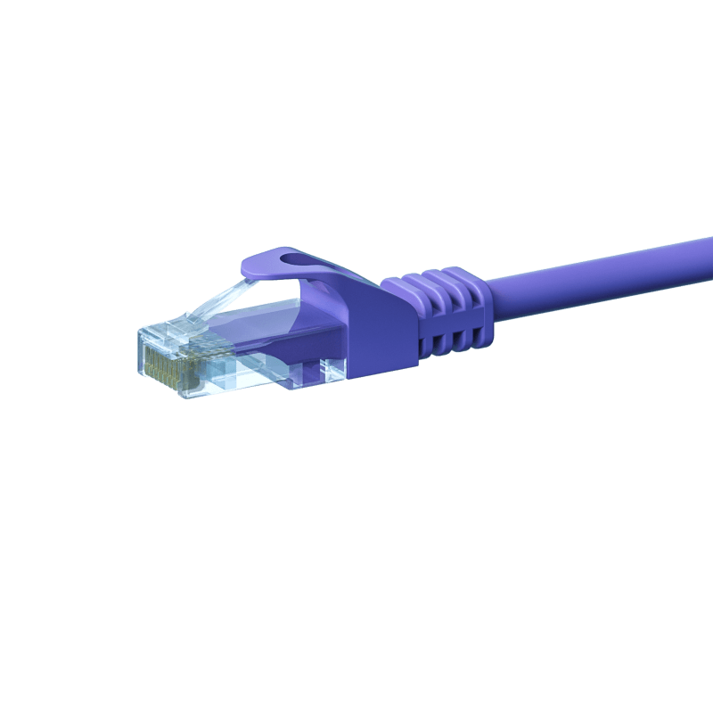 Cavo patch UTP CAT5e da 1,50 m viola - 100% rame