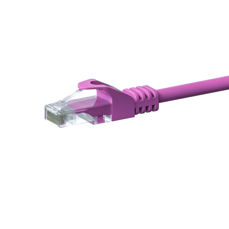 Cavo patch UTP CAT5e da 15 m, rosa - 100% rame