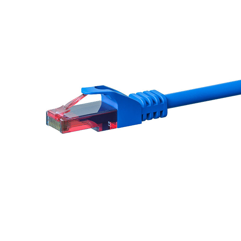 Cavo patch UTP CAT6 da 0,50 m blu - 100% rame
