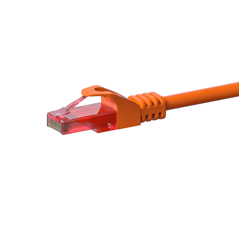 Cavo patch UTP CAT6 da 0,25 m arancione - 100% rame
