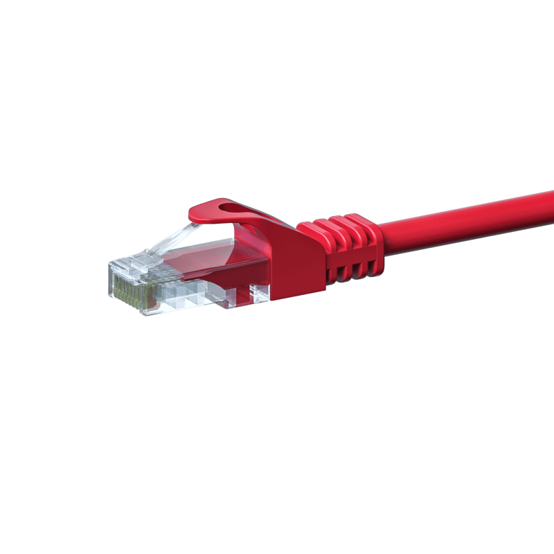 Cavo patch CAT5e UTP 7,50 m rosso - CCA