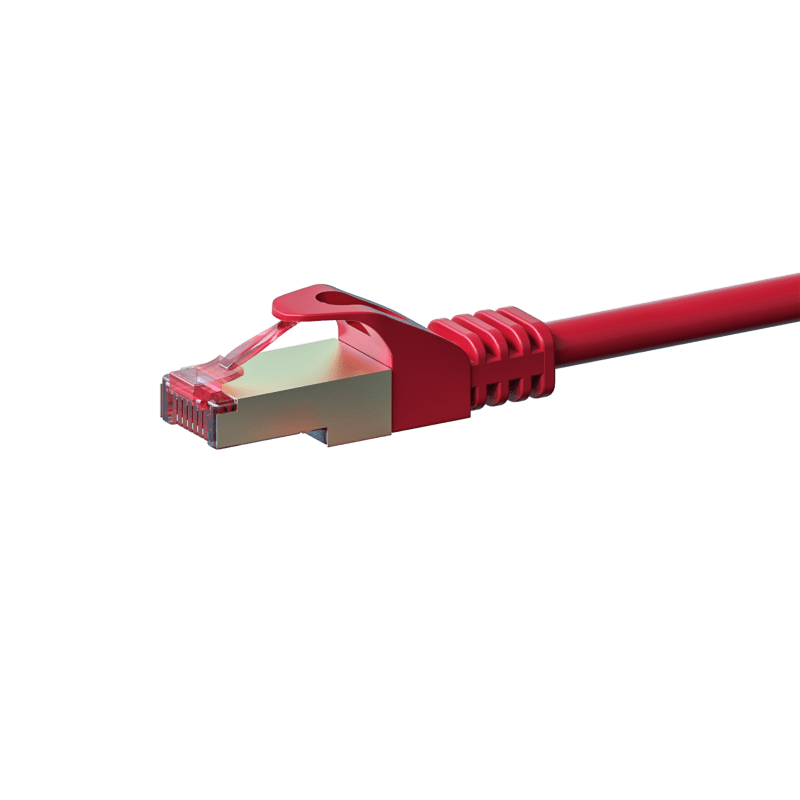 Cavo patch CAT6 S/FTP (PIMF) da 0,25 m, rosso.
