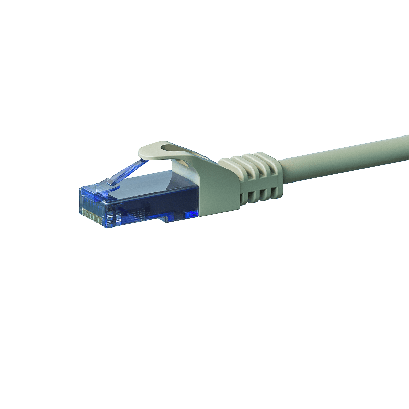 Cavo patch UTP CAT6a da 0,50 m, grigio - 100% rame