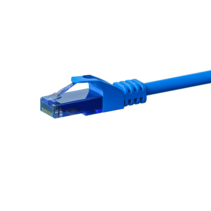 Cavo patch UTP CAT6a 0,50 m blu - 100% rame