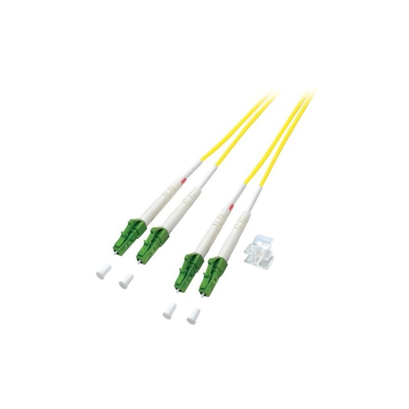 Cavo in fibra ottica duplex OS2 LC/APC-LC/APC 5 m