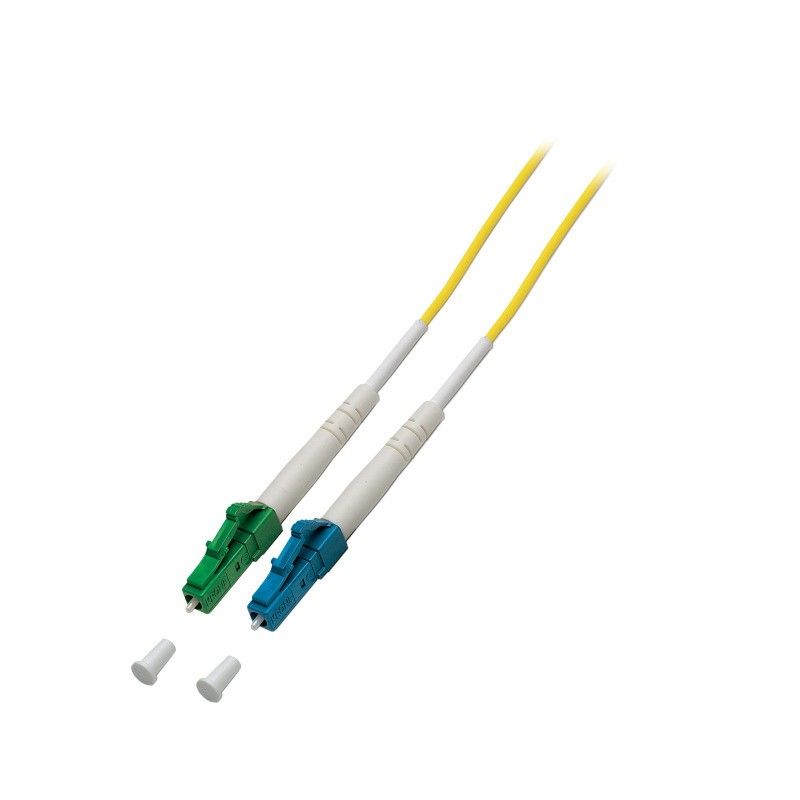 Cavo in fibra ottica simplex OS2 LC/APC-LC 1 m