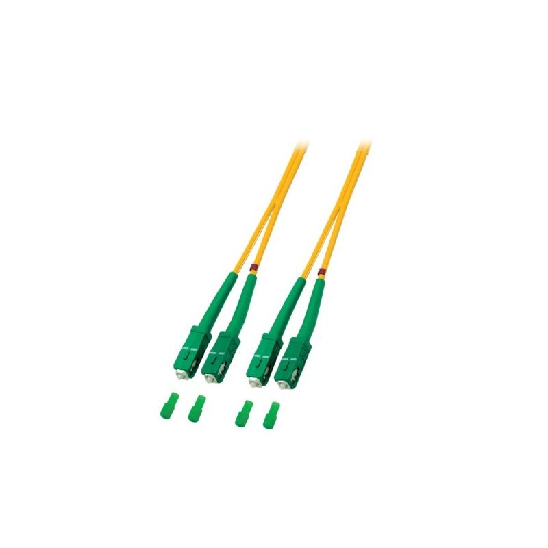 Cavo in fibra ottica duplex OS2 SC/APC-SC/APC 0,50 m