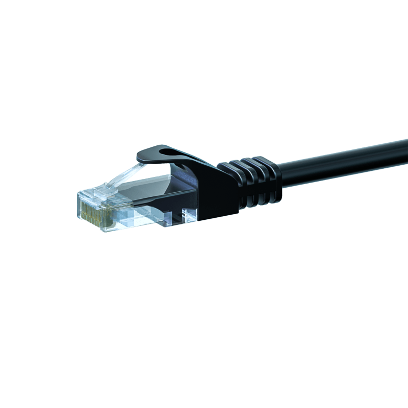 Cavo patch UTP CAT5e da 2 m, nero - 100% rame