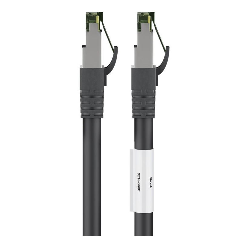 Cavo patch Cat8 S/FTP (PIMF) da 0,50 m, nero.