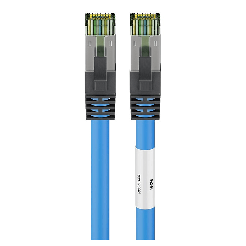 Cavo patch Cat8 S/FTP (PIMF) da 1 m, blu.