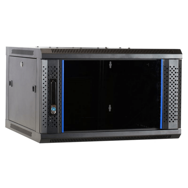 Armadio a muro 4U con anta in vetro 600x600x280 mm (LxPxA)