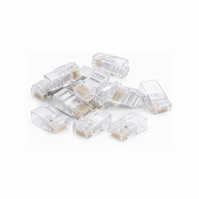 Connettore RJ45 DANICOM UTP CAT6 - per nucleo solido - 10 pezzi