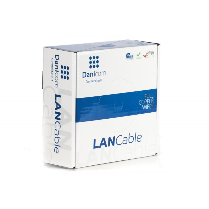 Cavo flessibile DANICOM CAT5E FTP da 50 m in rotolo - PVC (Fca)