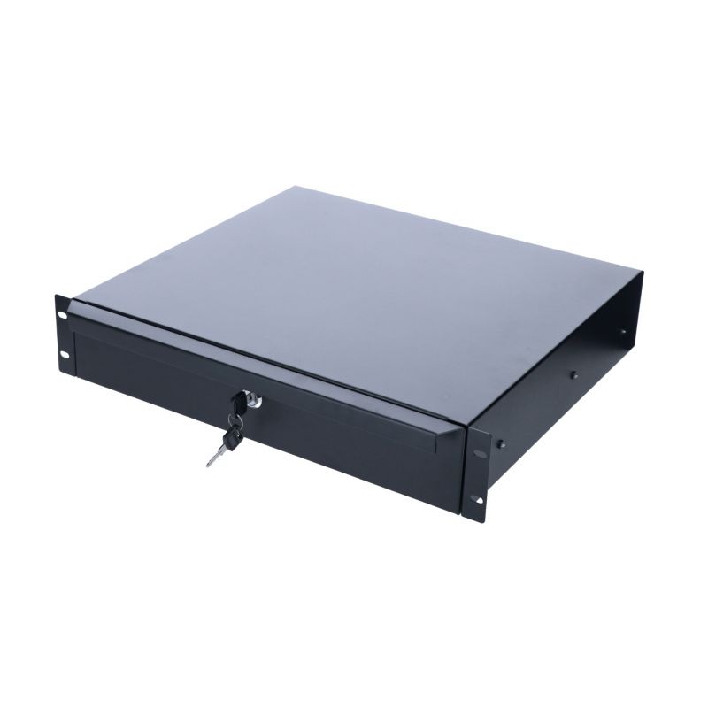 Cassetto metallico con serratura da 19 pollici - 2U