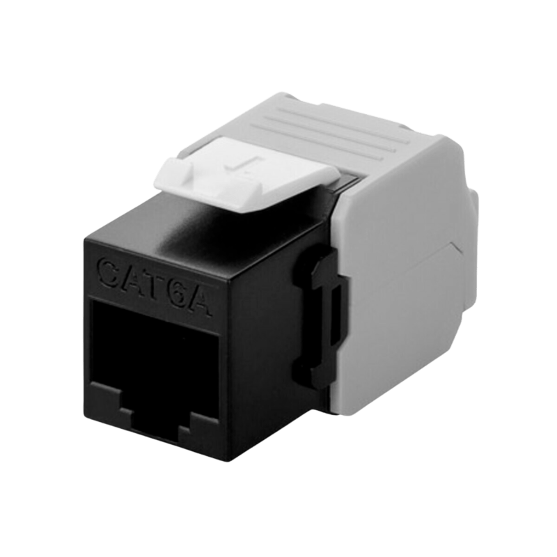 Connettore Keystone CAT6a UTP - Senza attrezzi - Nero