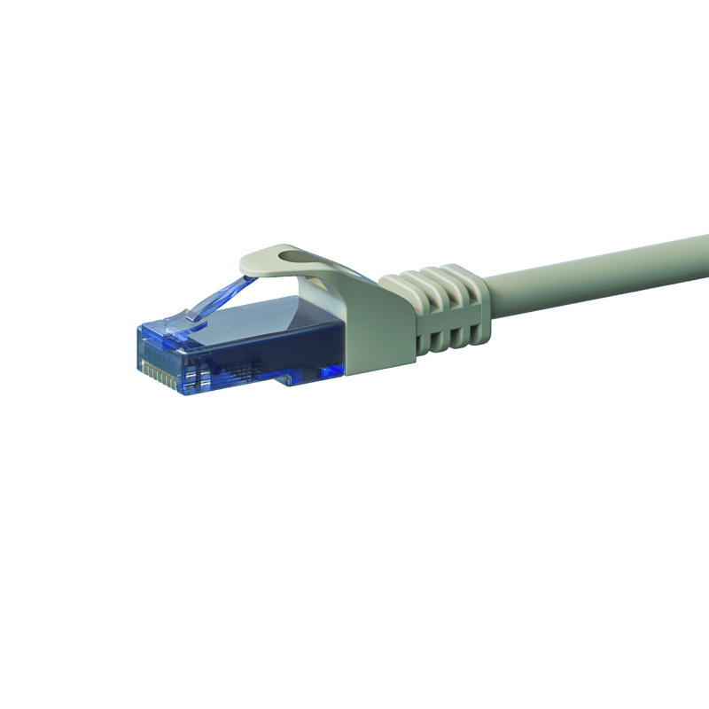 Cavo patch UTP CAT6a, 2 m, grigio - 100% rame