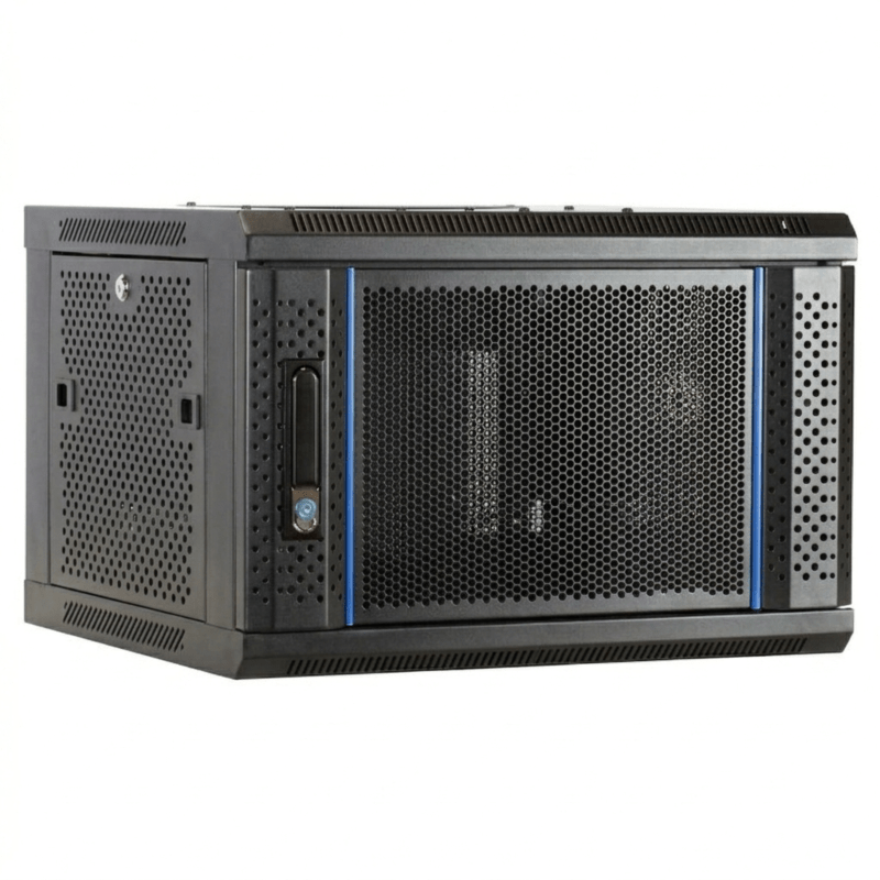 Armadio a muro 6U con anta perforata 600x450x368mm