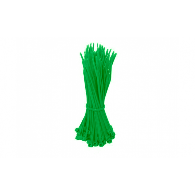 Fascette stringicavo verdi da 280 mm - 100 pezzi