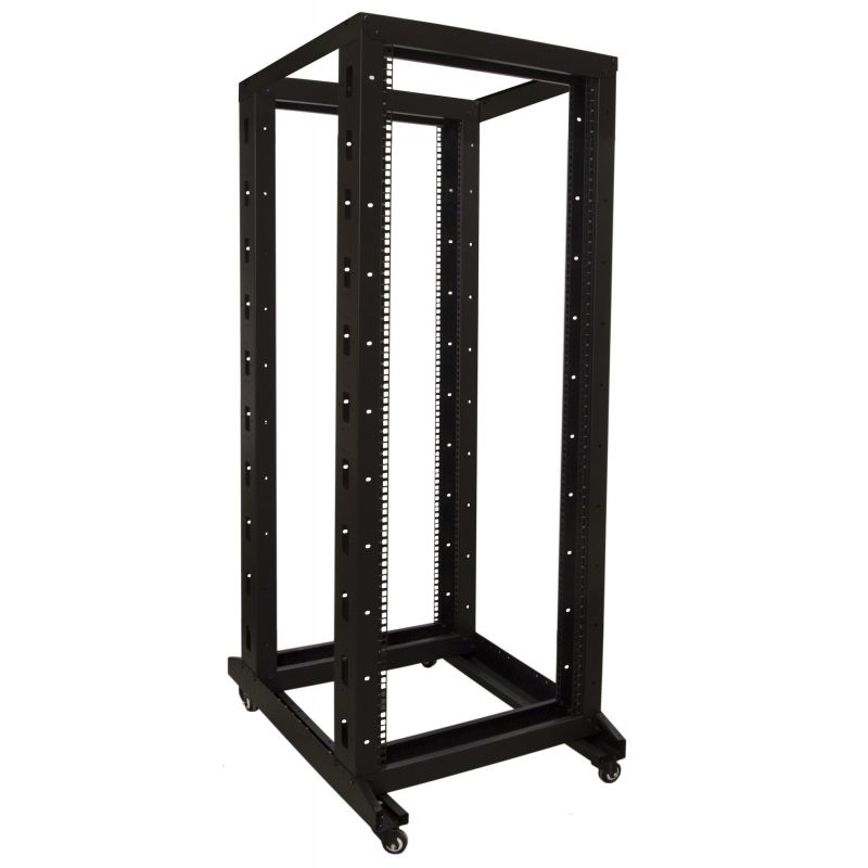Rack per relè 32U su ruote, dimensioni 600x800x1600 mm (LxPxA)