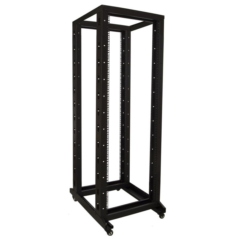 Rack per relè 37U su ruote, dimensioni 600x800x1800 mm (LxPxA)